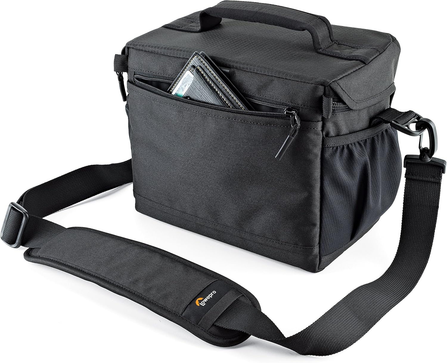 Lowepro LP37123, Nova 180 AW II Camera Bag, Waterproof, Customizable, Fits Pro-Depth DSLR with Lens, Compact Drone, 3-4 Additional Lenses, Flash, Black - Image 4